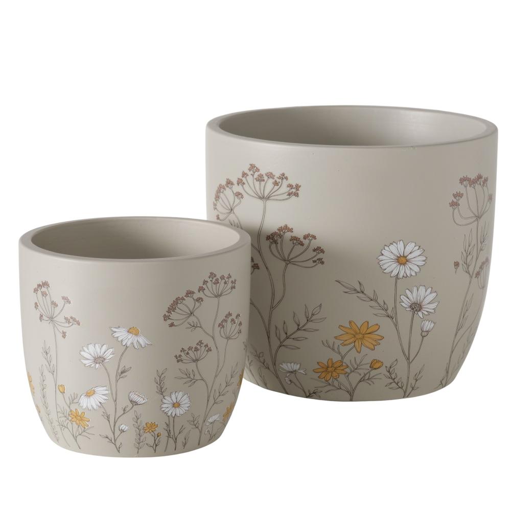 Sada obalů na květiny šedé Meadow