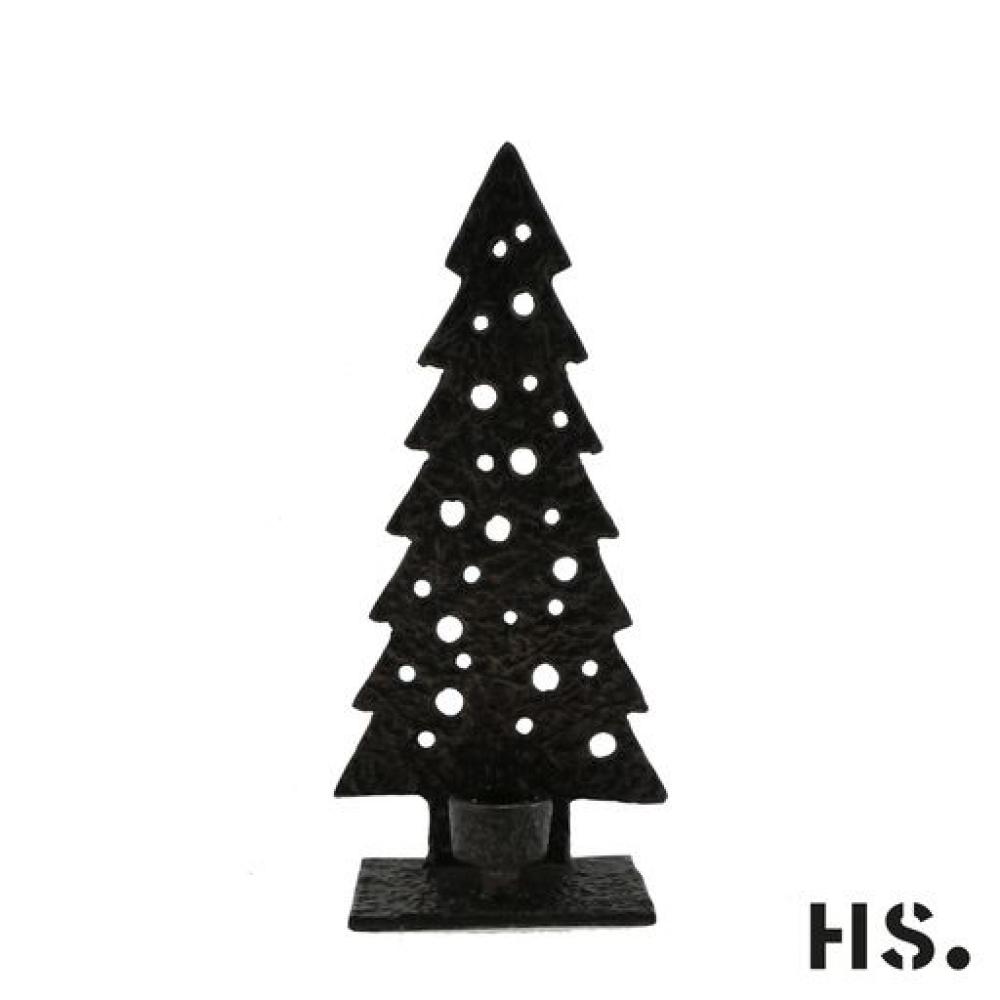 Svícen vánoční stromek černý