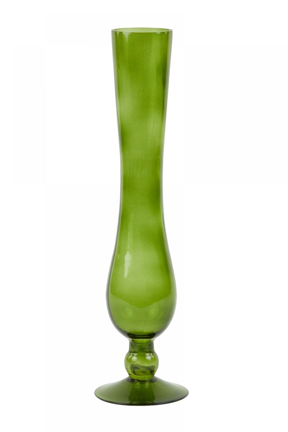 Váza Bariro olivově zelená L
