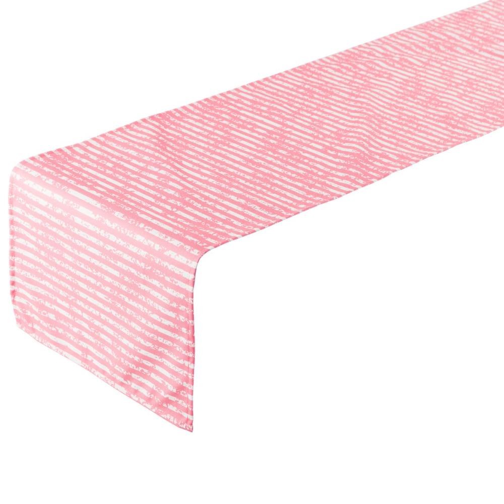 Stolní běhoun Outdoor Stripes pink 42x145cm
