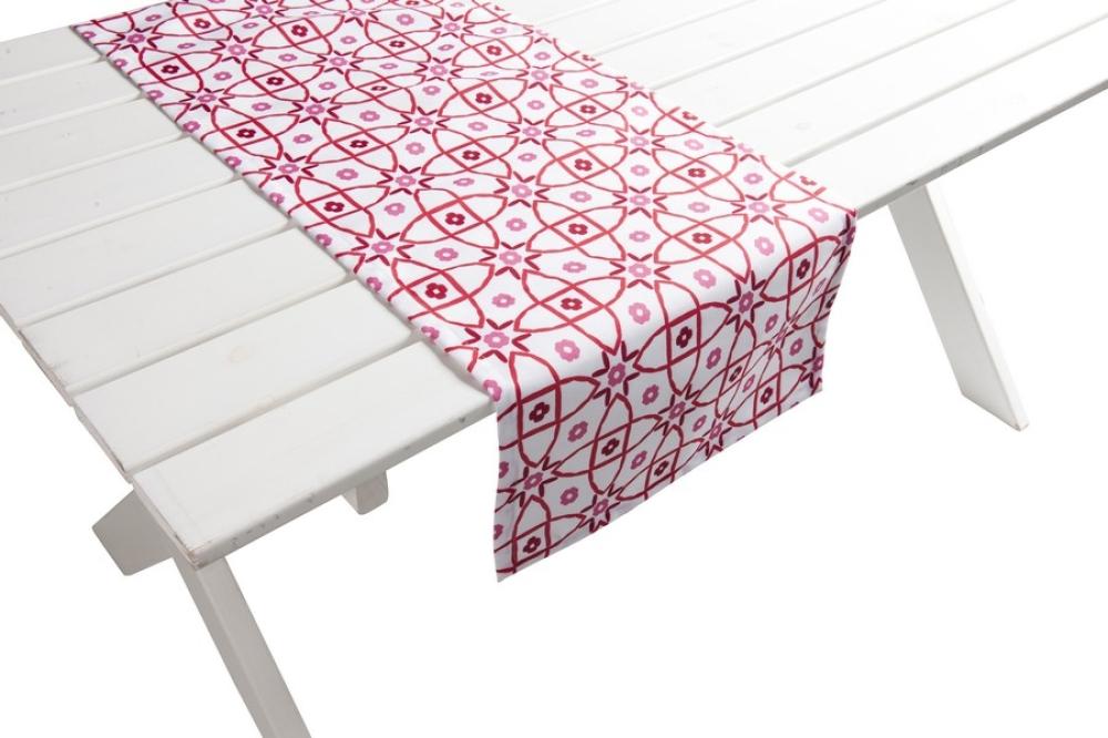 Stolní běhoun Mila Outdoor růžový 42x145cm