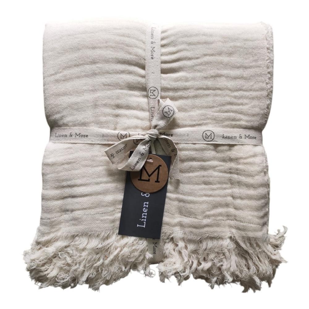 Pléd Muslin creme 140x200cm