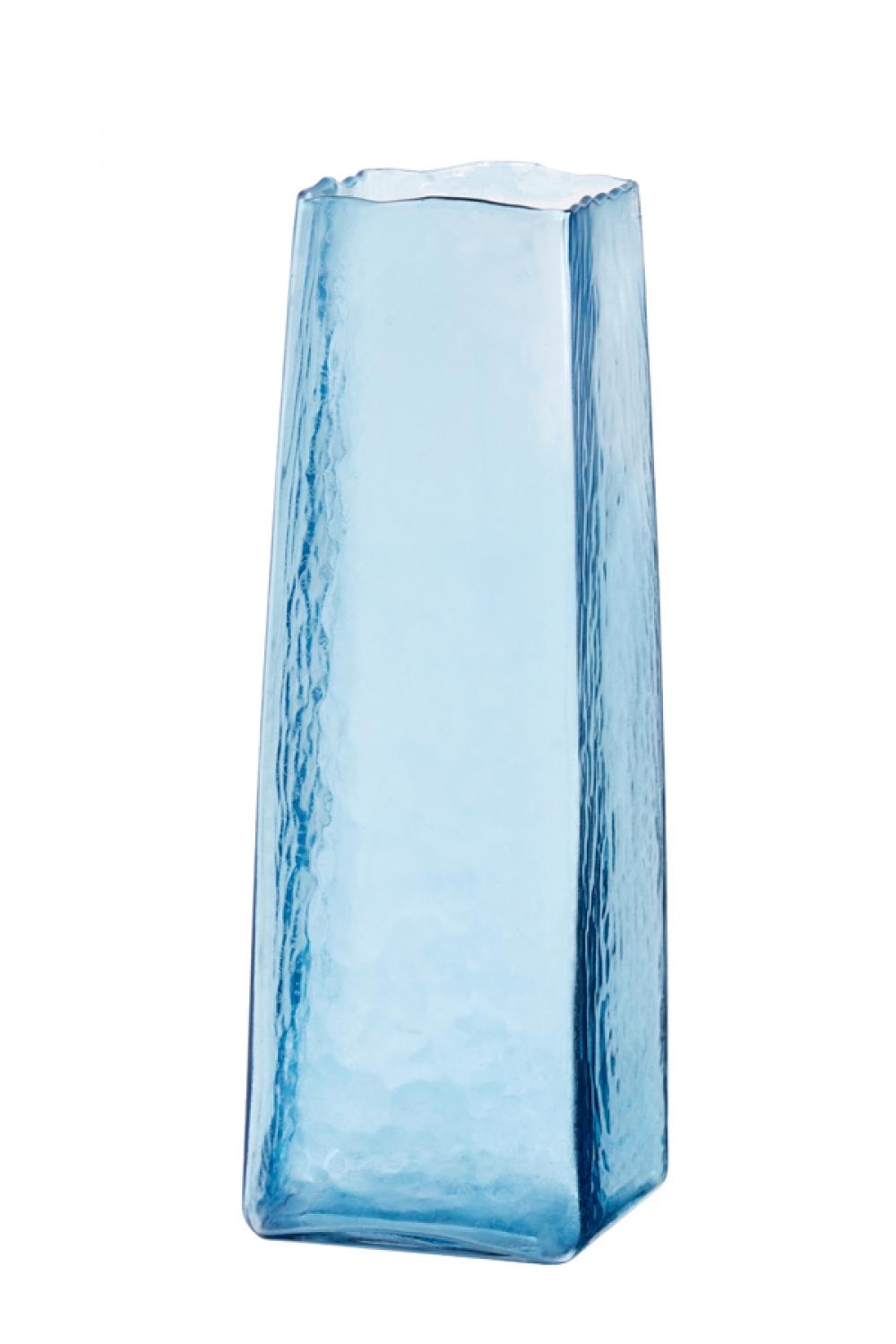 Váza Iduna skleněná modrá velká