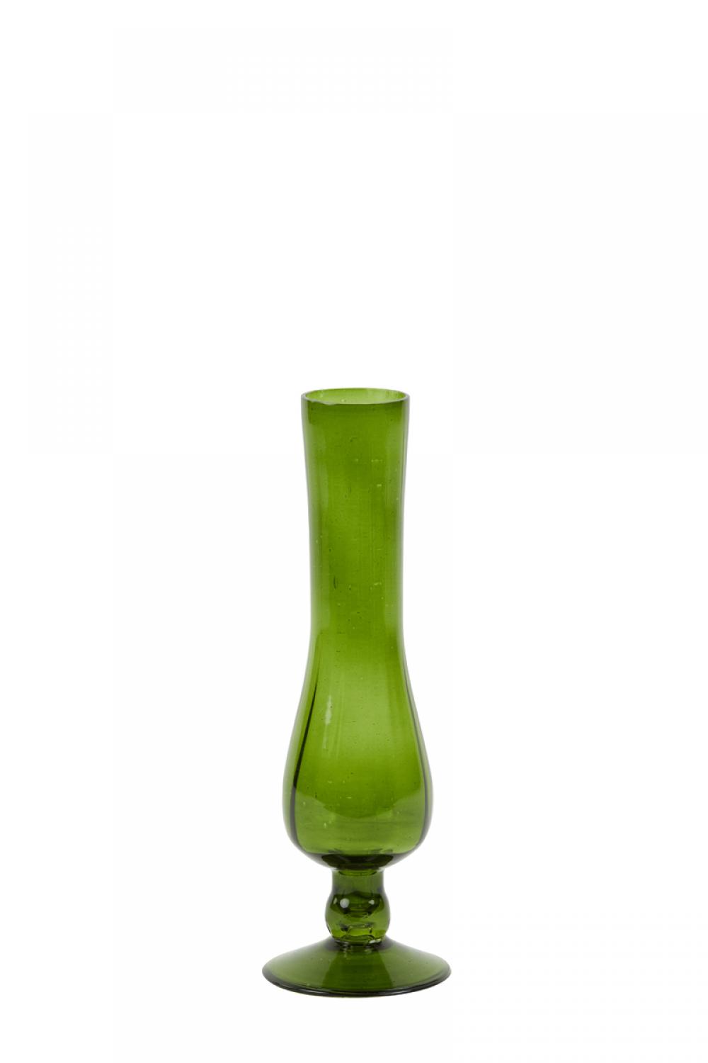 Váza Bariro olivově zelená S
