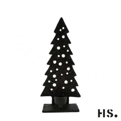 Svícen vánoční stromek černý
