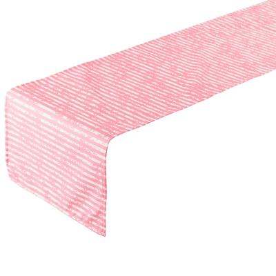 Stolní běhoun Outdoor Stripes pink 42x145cm