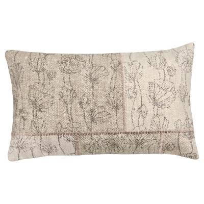 Polštář Patchwork Flower krémový 30x50cm