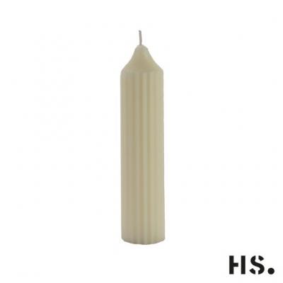 Svíčka pruhovaná bílá
